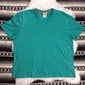 Lacoste L!VE v-neck tee.